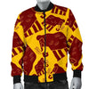 Mammoth Pattern Print Men's Bomber Jacket-grizzshop