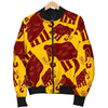 Mammoth Pattern Print Men's Bomber Jacket-grizzshop