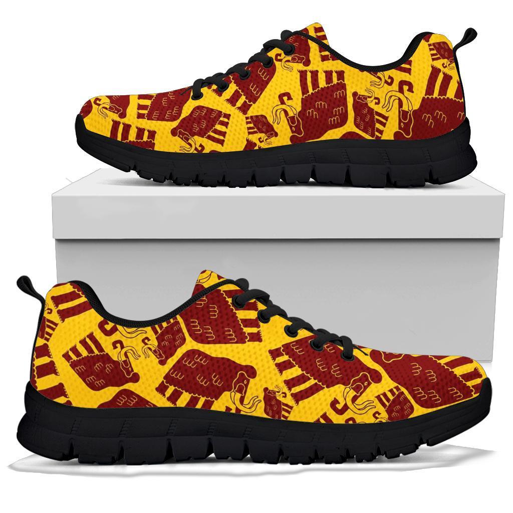 Mammoth Pattern Print Sneaker Shoes For Men Women-grizzshop