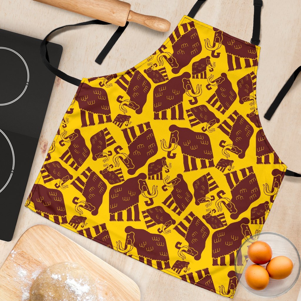 Mammoth Pattern Print Women's Apron-grizzshop