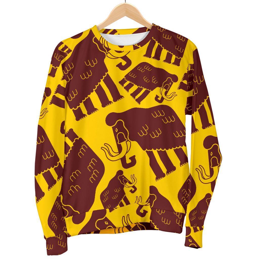 Mammoth Pattern Print Women's Sweatshirt-grizzshop