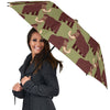 Mammoth Print Pattern Automatic Foldable Umbrella-grizzshop