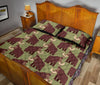 Mammoth Print Pattern Bed Set Quilt-grizzshop