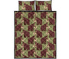 Mammoth Print Pattern Bed Set Quilt-grizzshop