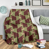 Mammoth Print Pattern Blanket-grizzshop