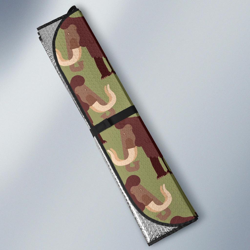 Mammoth Print Pattern Car Sun Shade-grizzshop