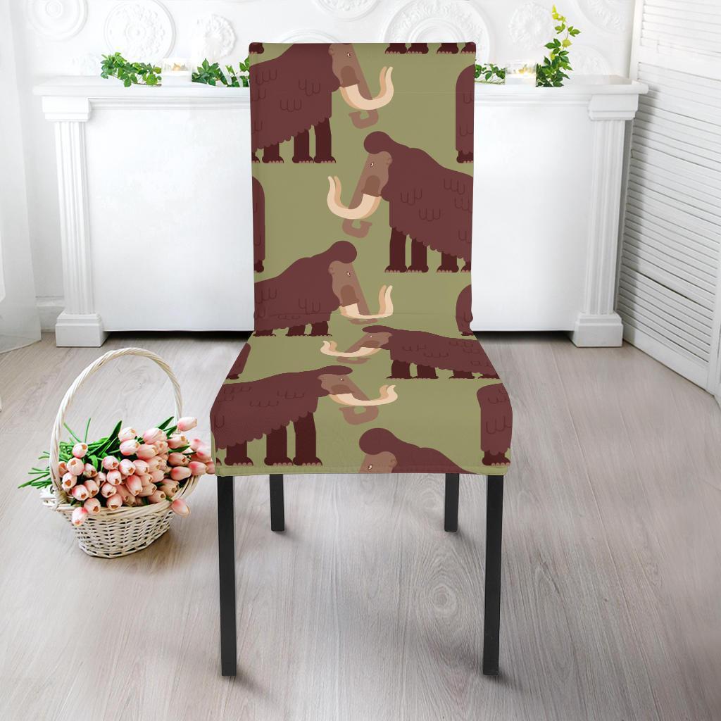 Mammoth Print Pattern Chair Cover-grizzshop