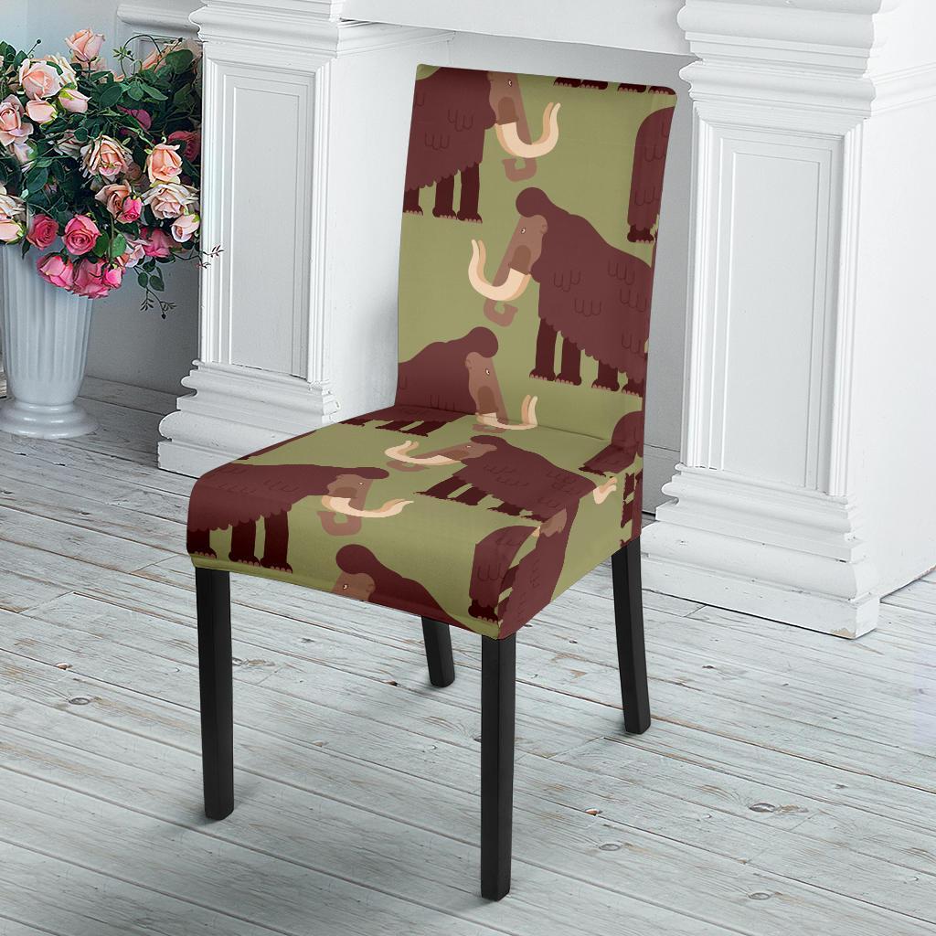 Mammoth Print Pattern Chair Cover-grizzshop