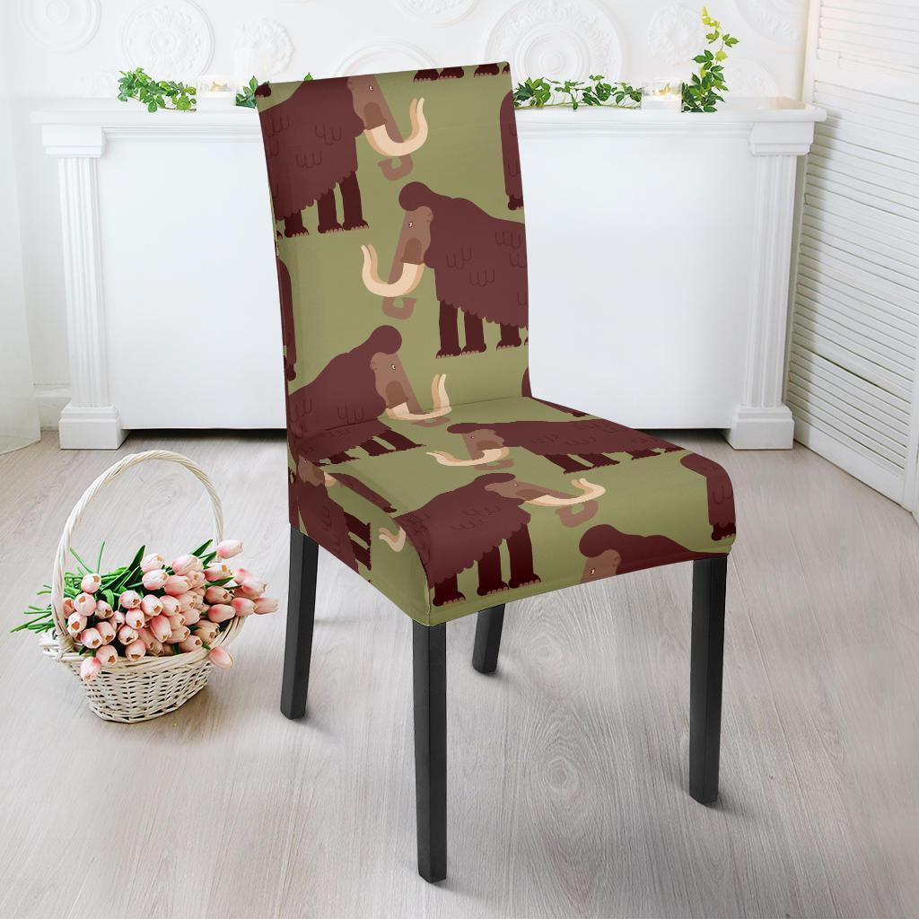 Mammoth Print Pattern Chair Cover-grizzshop