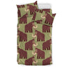 Mammoth Print Pattern Duvet Cover Bedding Set-grizzshop