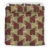 Mammoth Print Pattern Duvet Cover Bedding Set-grizzshop