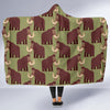 Load image into Gallery viewer, Mammoth Print Pattern Hooded Blanket-grizzshop