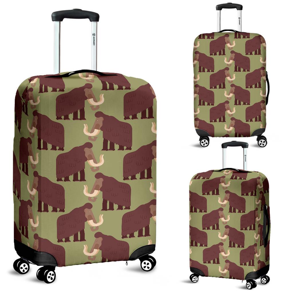 Mammoth Print Pattern Luggage Cover Protector-grizzshop