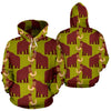 Mammoth Print Pattern Men Women Pullover Hoodie-grizzshop