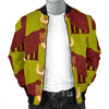 Mammoth Print Pattern Men's Bomber Jacket-grizzshop