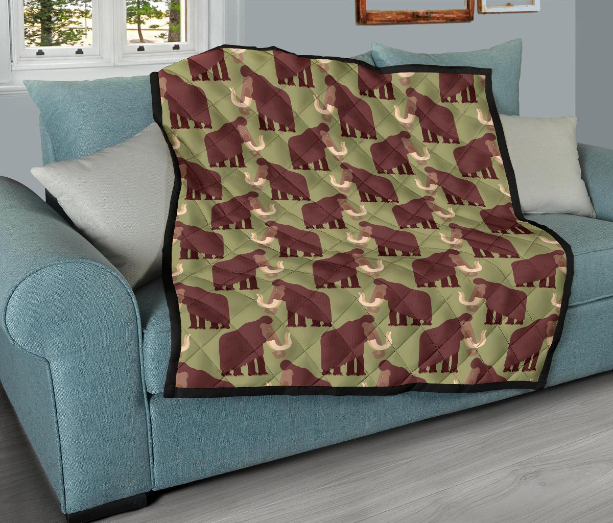 Mammoth Print Pattern Quilt-grizzshop