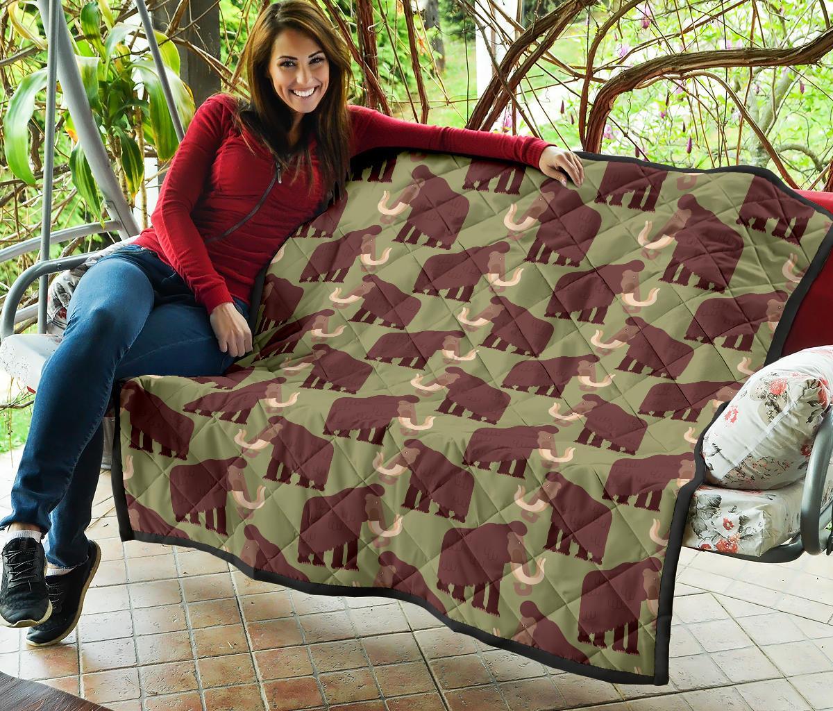 Mammoth Print Pattern Quilt-grizzshop