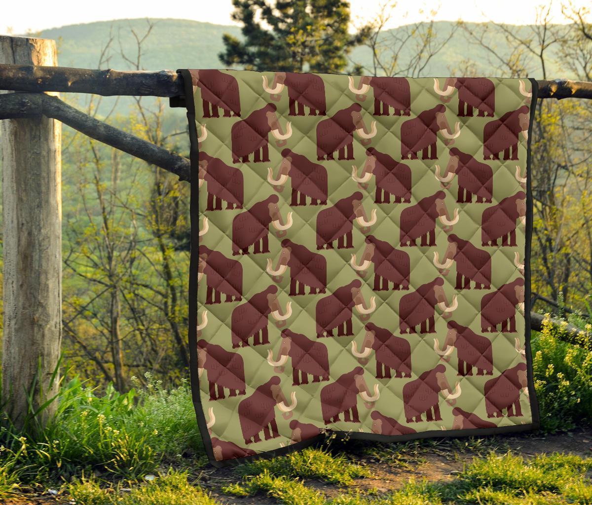 Mammoth Print Pattern Quilt-grizzshop