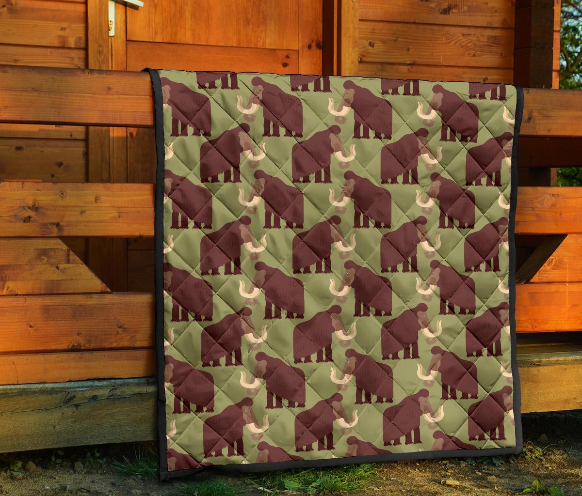 Mammoth Print Pattern Quilt-grizzshop