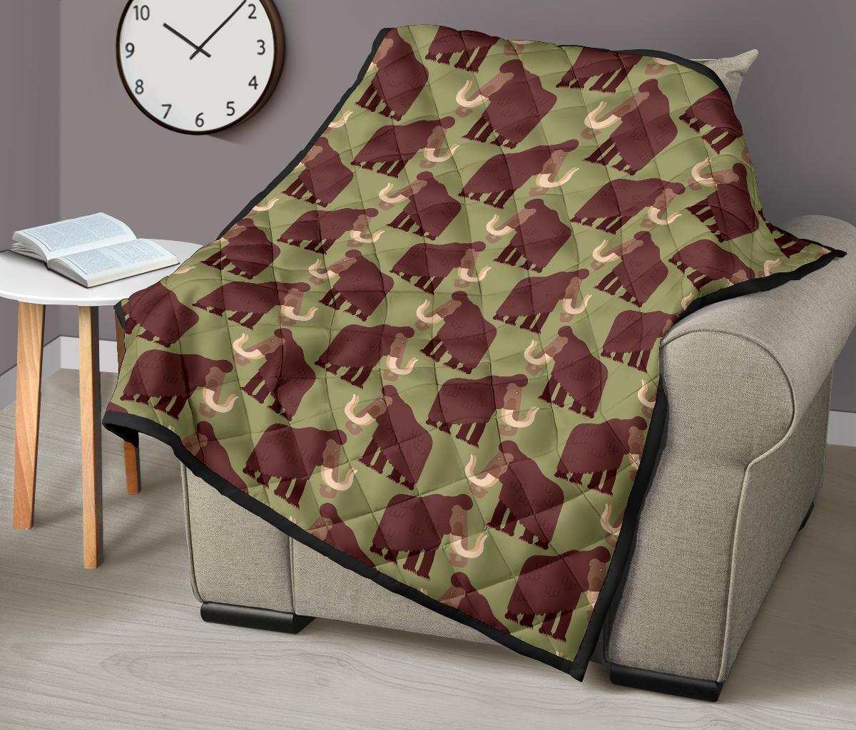 Mammoth Print Pattern Quilt-grizzshop