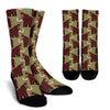 Mammoth Print Pattern Unisex Crew Socks-grizzshop