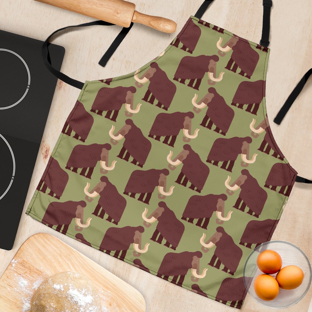 Mammoth Print Pattern Women's Apron-grizzshop