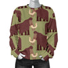 Mammoth Print Pattern Women's Sweatshirt-grizzshop