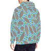 Load image into Gallery viewer, Manatee Pattern Print Men Pullover Hoodie-grizzshop