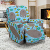 Manatee Pattern Print Recliner Cover-grizzshop