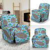 Manatee Pattern Print Recliner Cover-grizzshop