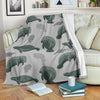 Manatee Print Pattern Blanket-grizzshop