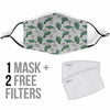 Manatee Print Pattern Face Mask-grizzshop