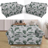 Manatee Print Pattern Loveseat Cover-grizzshop