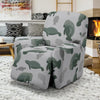 Manatee Print Pattern Recliner Cover-grizzshop