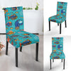 Manatee Whale Fish Octopus Pattern Print Chair Cover-grizzshop