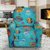 Manatee Whale Fish Octopus Pattern Print Recliner Cover-grizzshop