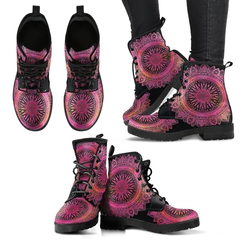 Mandala 2 Handcrafted Boots-grizzshop