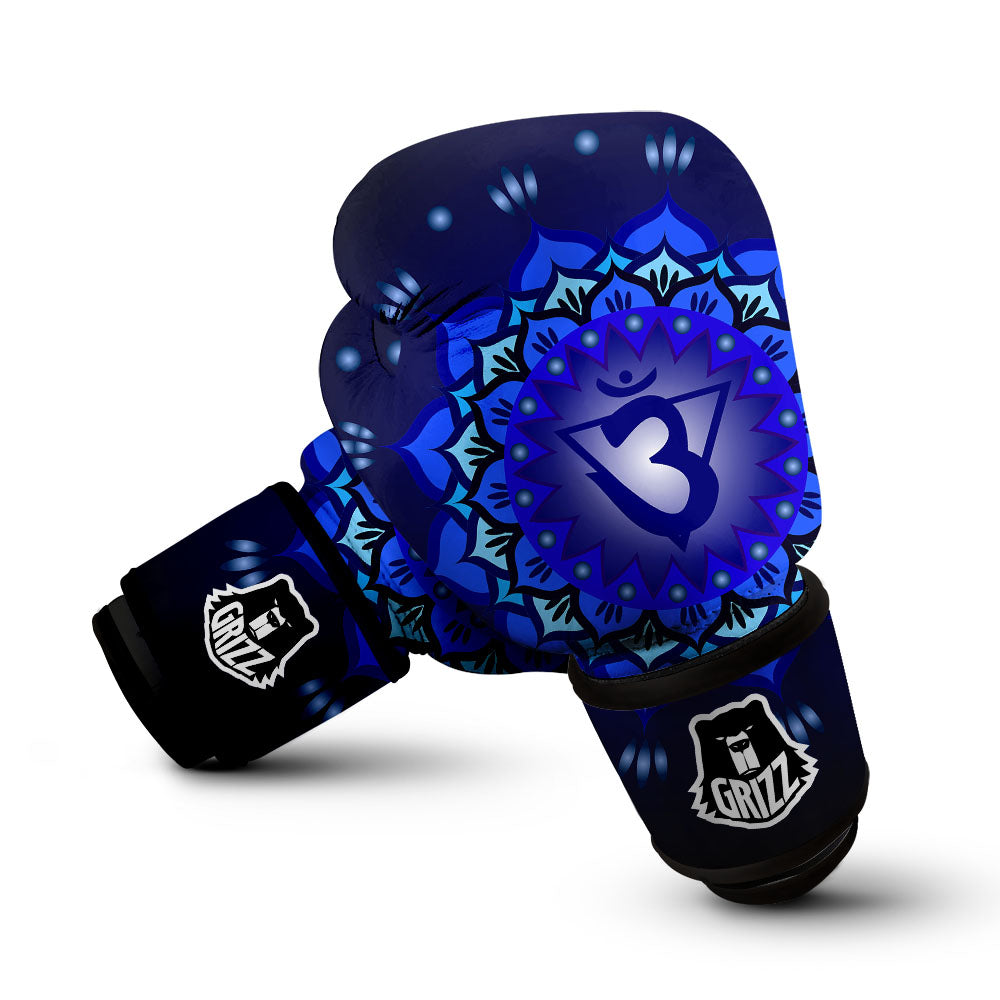 Mandala Ajna Chakra Print Boxing Gloves-grizzshop