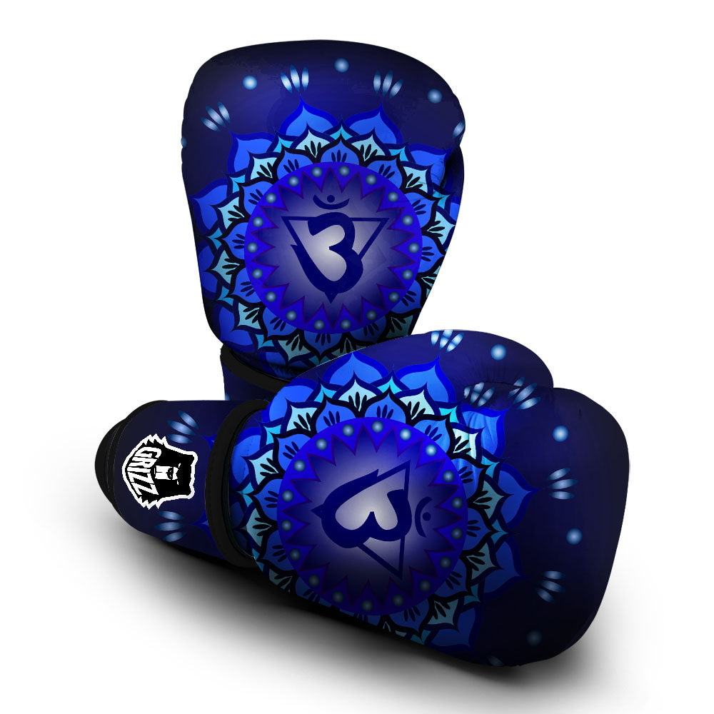 Mandala Ajna Chakra Print Boxing Gloves-grizzshop