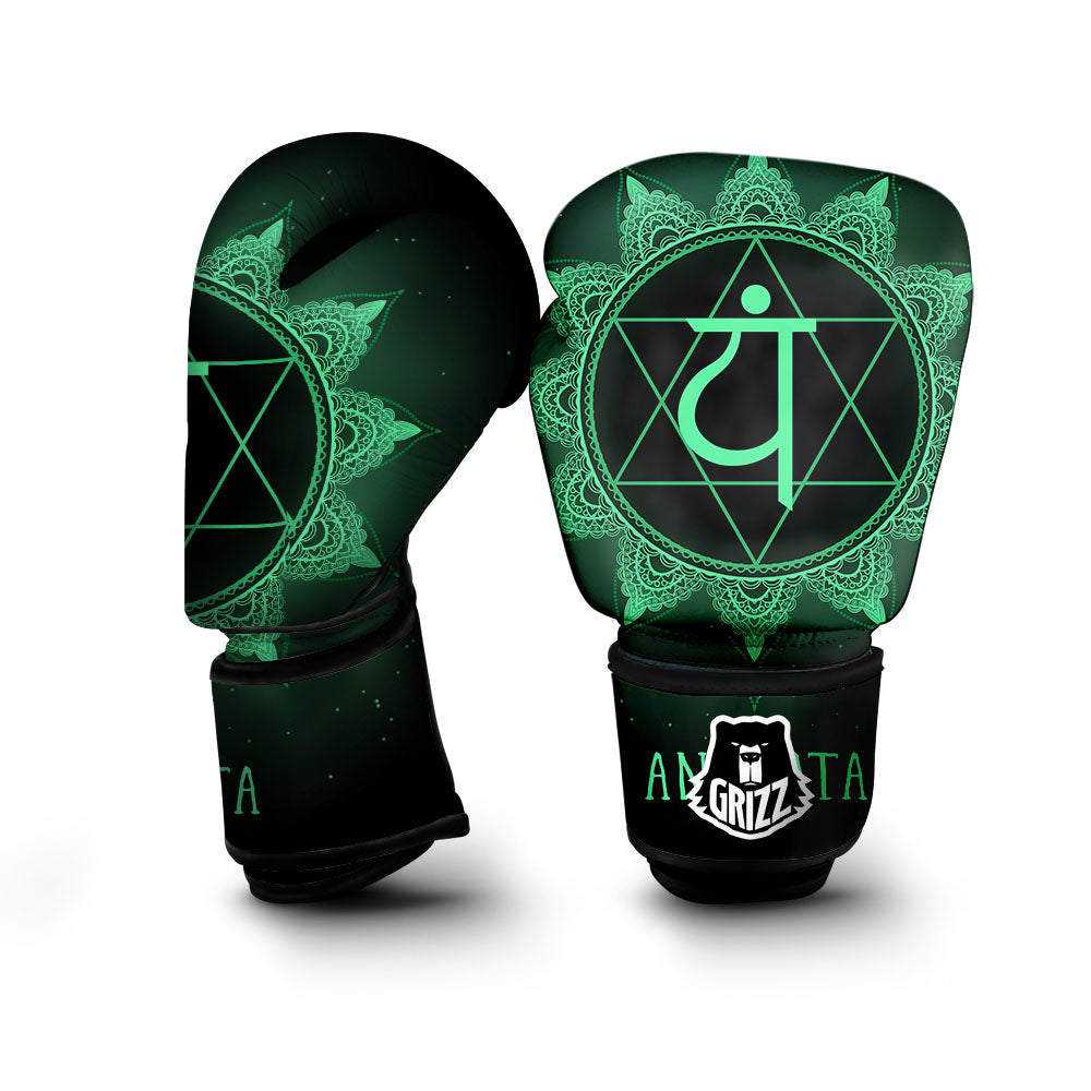 Mandala Anahata Chakra Print Boxing Gloves-grizzshop