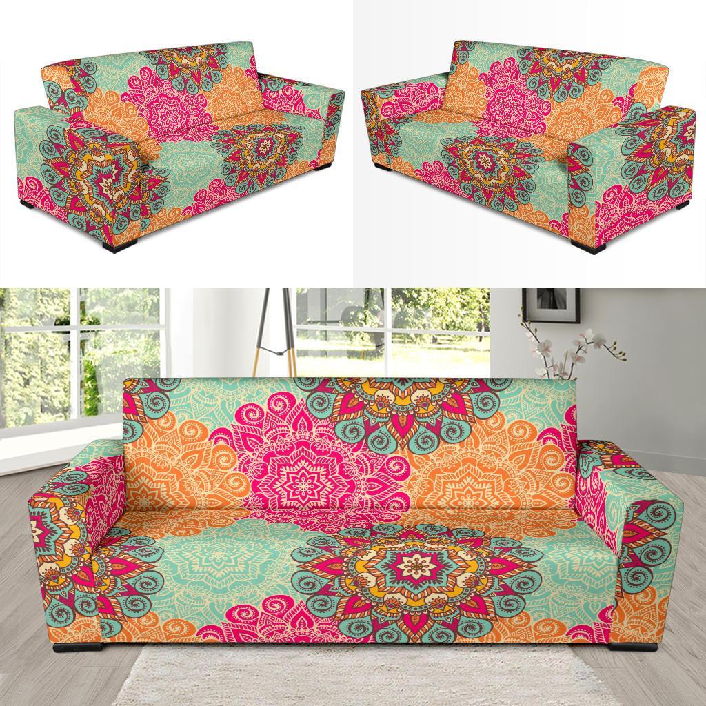 Mandala Bohemian Boho Pattern Print Sofa Covers-grizzshop