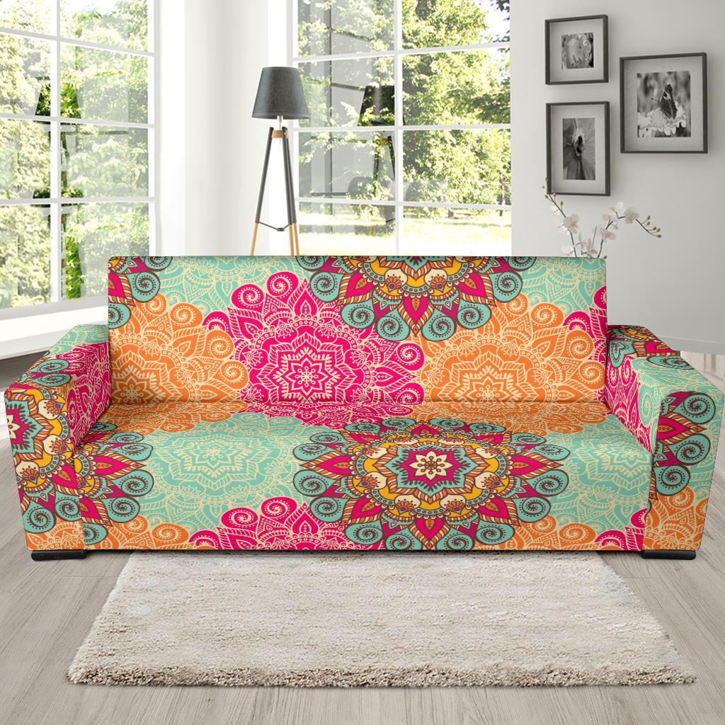 Mandala Bohemian Boho Pattern Print Sofa Covers-grizzshop