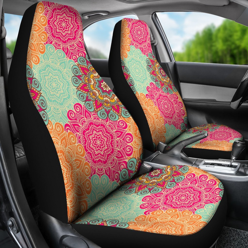 Mandala Bohemian Boho Pattern Print Universal Fit Car Seat Cover-grizzshop