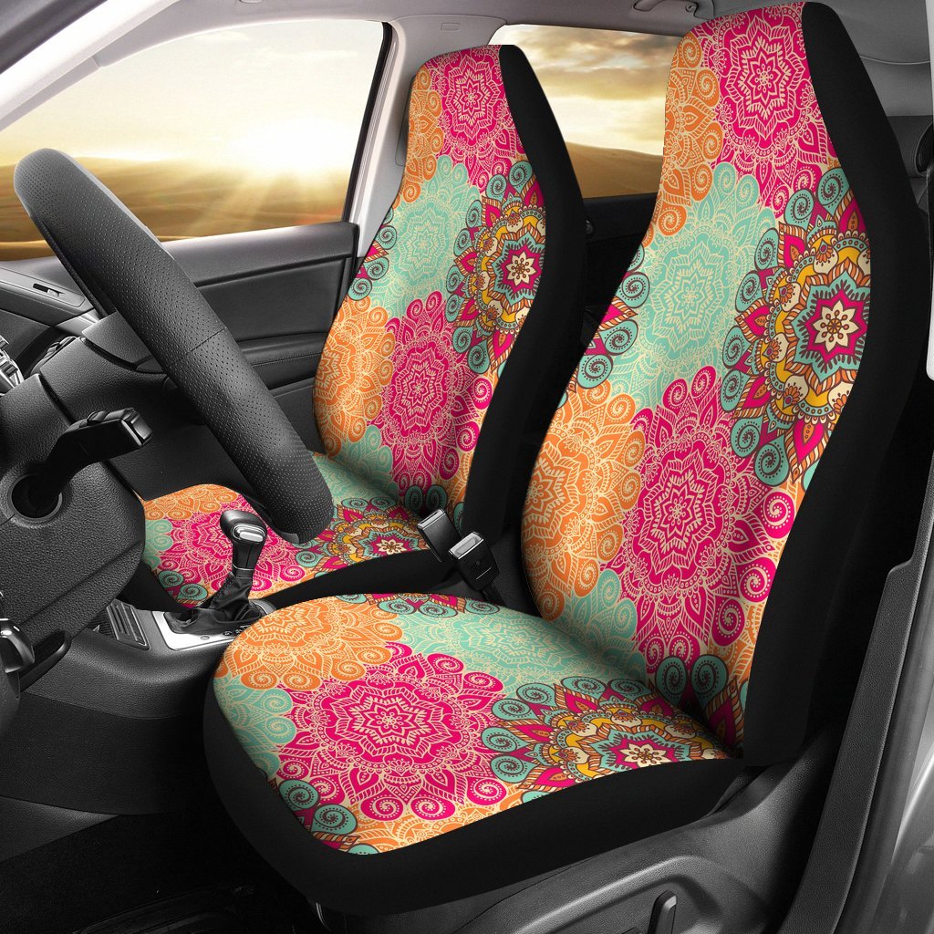 Mandala Bohemian Boho Pattern Print Universal Fit Car Seat Cover-grizzshop
