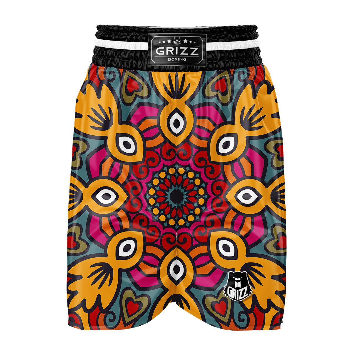 Mandala Bohemian Native Print Pattern Boxing Shorts