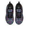 Mandala Bohemian Purple Print Pattern Black Sneaker-grizzshop