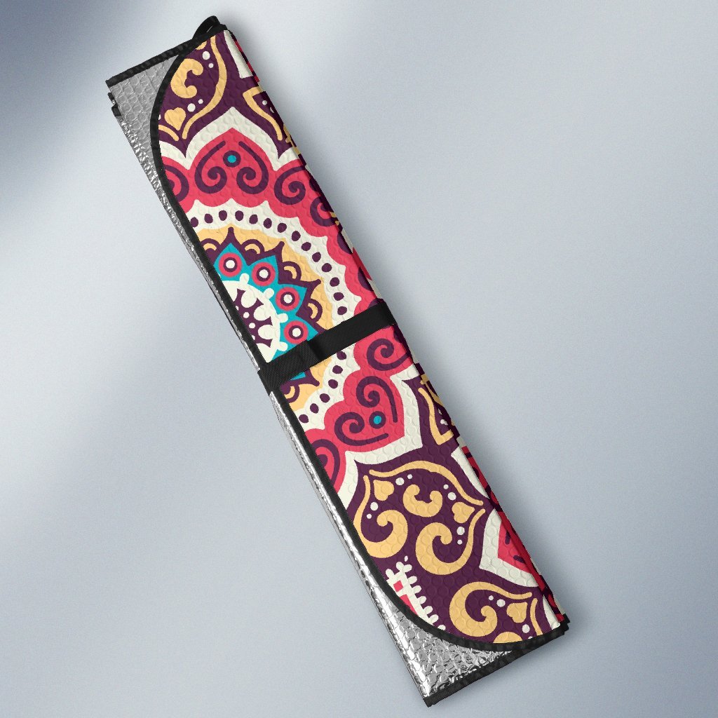 Mandala Boho Bohemian Pattern Print Car Sun Shade-grizzshop