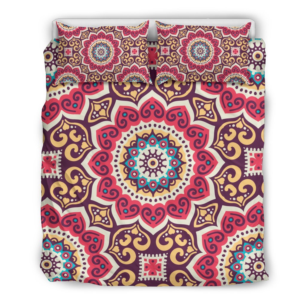 Mandala Boho Bohemian Pattern Print Duvet Cover Bedding Set-grizzshop