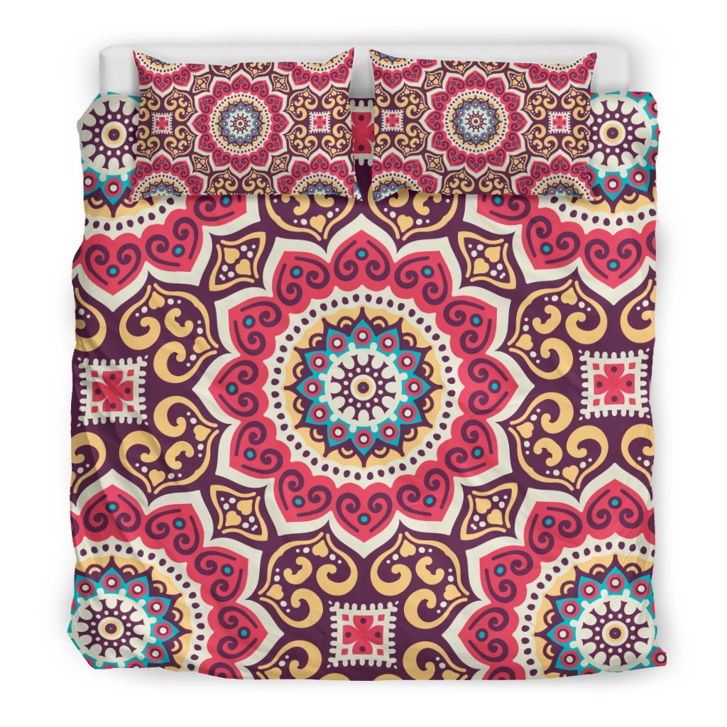 Mandala Boho Bohemian Pattern Print Duvet Cover Bedding Set-grizzshop