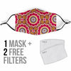 Mandala Boho Bohemian Pattern Print Face Mask-grizzshop